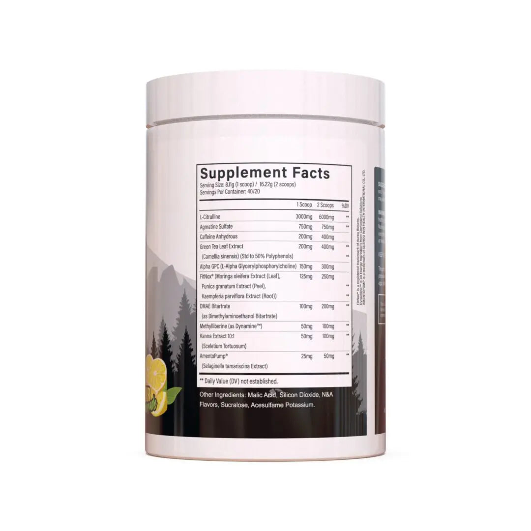 KLIMA MOUNTAIN PRE-WORKOUT SOUR LEMONADE