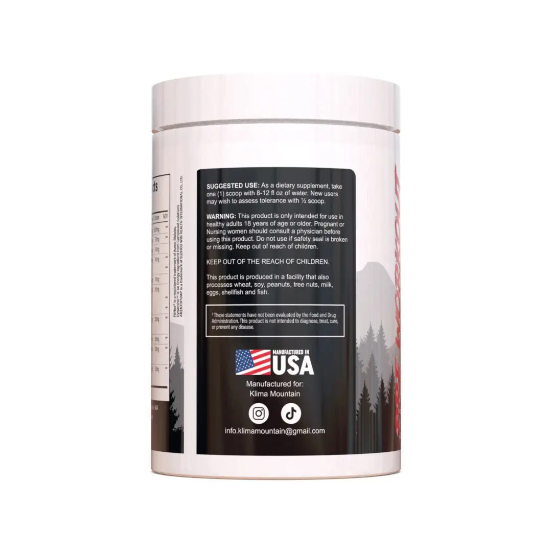 KLIMA MOUNTAIN PRE-WORKOUT TROPICAL BREEZE