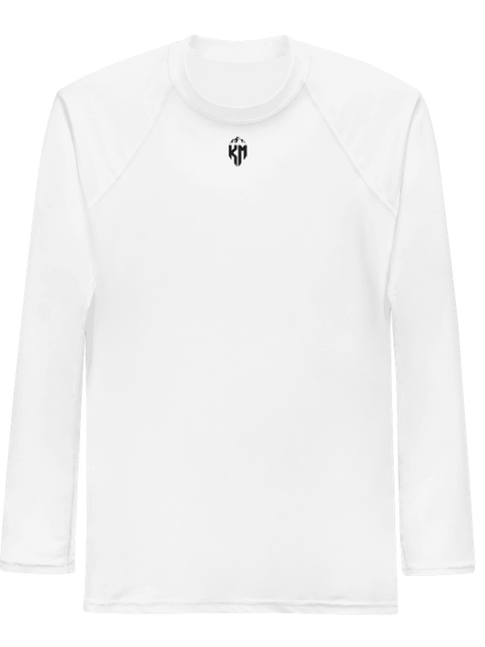 Klima Mountain Men's Slim Long-Sleeve Fitness Top White